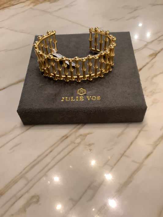 Julie Vos bamboo gold cuff