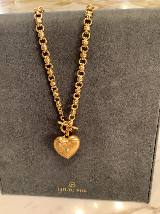 Julie Vos Esme heart necklace